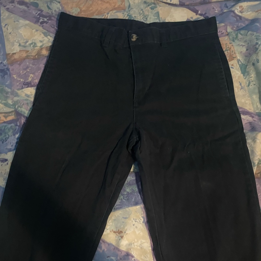 Boys black khaki pants